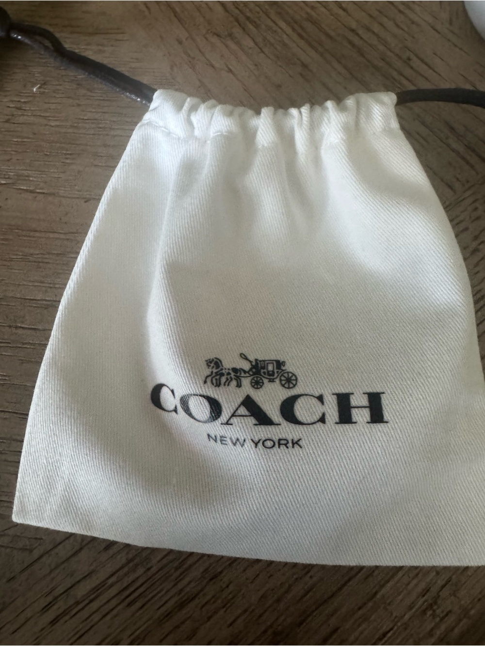 NWT Coach Silver Heart Padlock Dangle Earrings w/ Coach Logo C Accents w/ Dusty - Picture 3 of 4